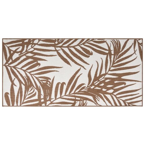 Maison Chic Zunanja Preproga, Rug rjava in bela 80x150 cm dvostranski dizajn, (22122789) Cene