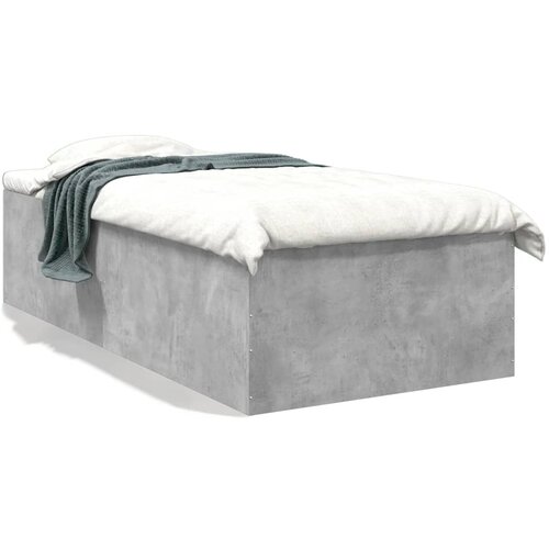 vidaXL Posteljni okvir betonsko siv 90x200 cm inženirski les Cene