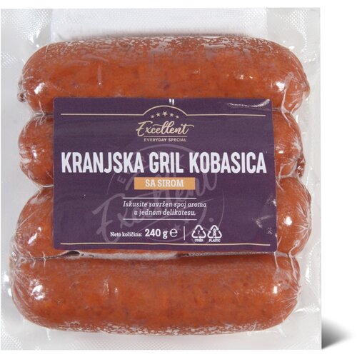 Excellent Kranjska gril kob.sa sirom 240g Cene