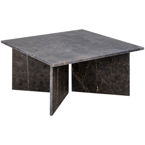 Actona Smeđi stolić za kavu u mramornom dekoru 90x90 cm Vega – Cijene