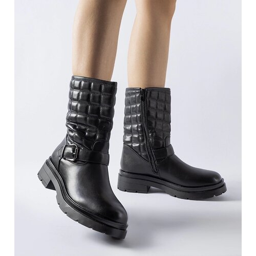 Gemre Black ankle boots with quilted upper Bluffs Cene