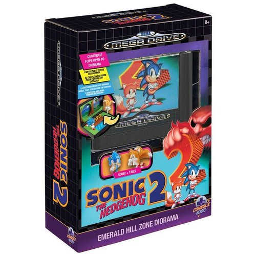 Sonic Console Heroes diorama the Hedgehog 2 - Emerald Hill Zone, Mega Drive kazeta Slike