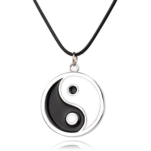 INF Ogrlica z Yin Yang obeskom Črna/bela, (21237741) Cene