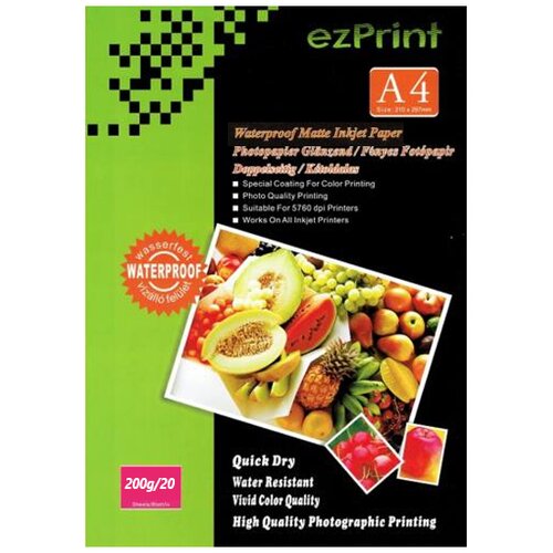 Ezprint Foto papir Matt InkJet A4, 20 listov, 200 g, obojestranski Cene