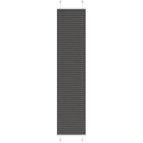 vidaXL Plisirana zavjesa Crna 50x200 cm &Scaron;irina tkanine 49 4 cm Poliester - Crna 50 x 200 cm Cijene