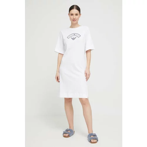 Emporio Armani Underwear Pamučna spavaćica boja: bijela, pamučna