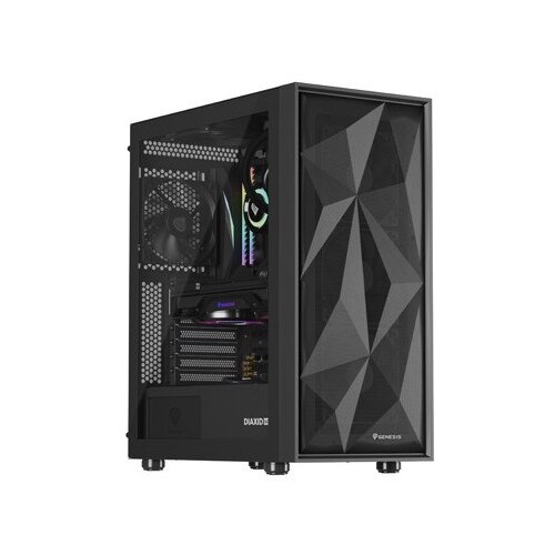 Natec GENESIS DIAXID 605F MIDI TOWER CASE WITH USB-C WINDOW BLACK Cijene