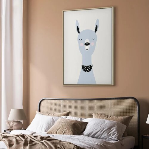  Slika - Lovely Llama (1 Part) Vertical 40x60 U prirodnom drvenom okviru Slike