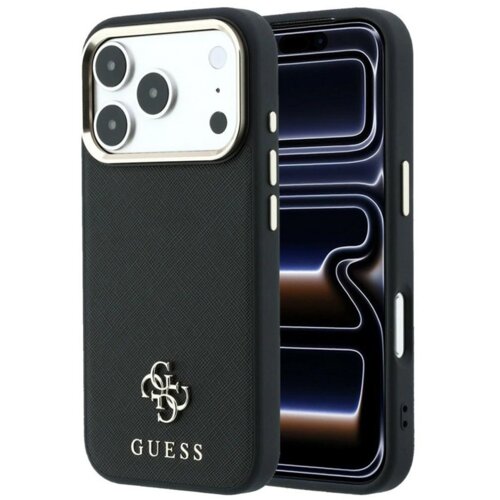 SAS CG MOBILE Maska Guess Saffiano Small 4G & Classic Logo MagSafe za iPhone 17 Pro Max/ 17 Pro Max crna Cene