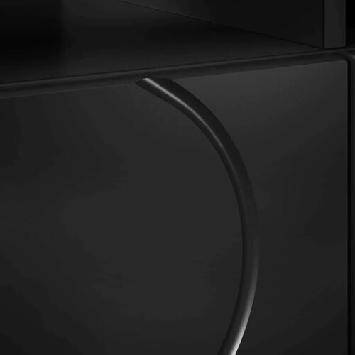  TV stalak 60 x 34.5 x 40 cm Crna Konstruirano drvo - Crna 60 x 34.5 x 40 cm Slike