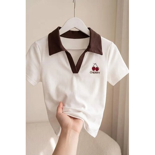 TRENDYOLMILLA ženska majica Twoss26Ts00360, ecru Cene
