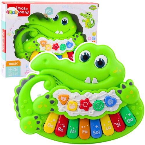  Interaktivni krokodil sa tipkama Crocodile Piano - zeleni Slike