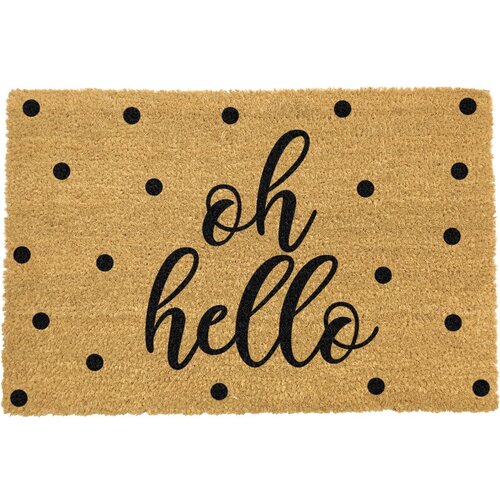 Artsy Doormats crni otirač od prirodnih kokosovih vlakana Zebra, 40 x 60 cm Slike