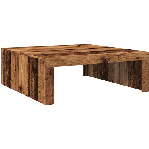 Maison Chic Klubska mizica - kavna mizica - Nizka mizica starinski les 100x100x35 cm inženirski les, (21752778) Cene