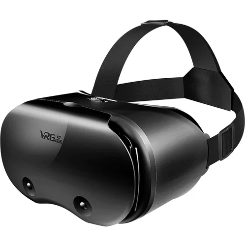 AVIZAR Slušalke VR za pametni telefon, 3D virtualna resnicnost z lecami za blokiranje modre svetlobe – crne, (20650936)