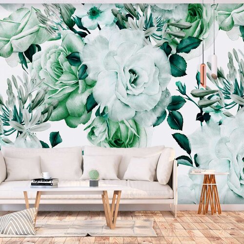  Samoljepljiva foto tapeta - Sentimental Garden (Green) 196x140 Slike