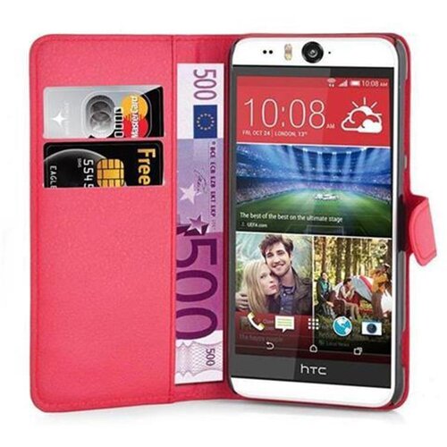 Cadorabo Ohišje, združljivo z HTC Desire EYE v rdeče sladkorno jabolko - Zaščitni ovitek z magnetnim zapiranjem, stoječo funkcijo in režo za kartice, (20551288) Cene