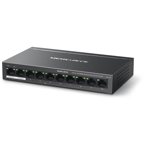 Mercusys MS110P(UN) 0-Port 10/100Mbps Desktop Switch with 8-Port PoE+ Cene