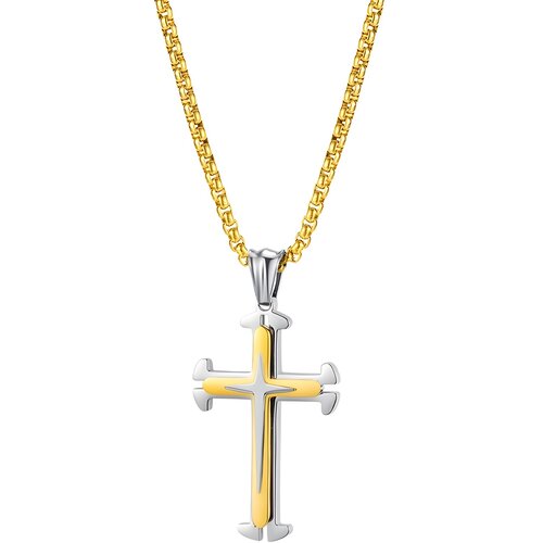 IZMAEL Ogrlica NC-22863 - Srebrna / Zlata Cene