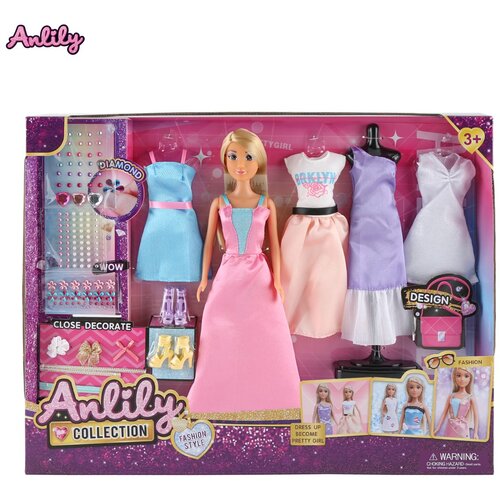 Masen Toys punčka z oblačili in modnimi dodatki Slike