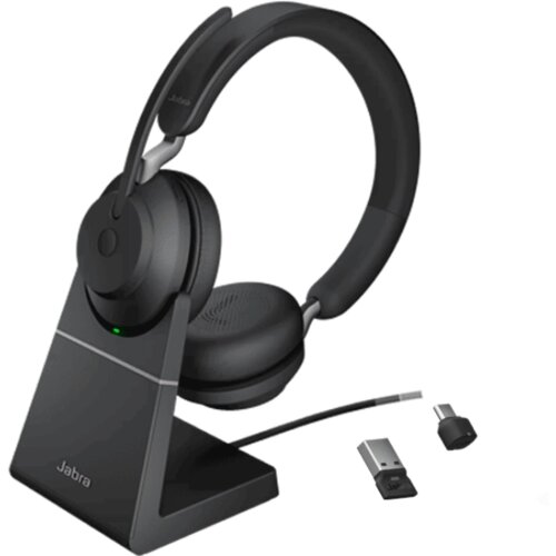 Jabra Bežične slušalice Evolve 2 65, Link380a UC Stereo, Crne Cene