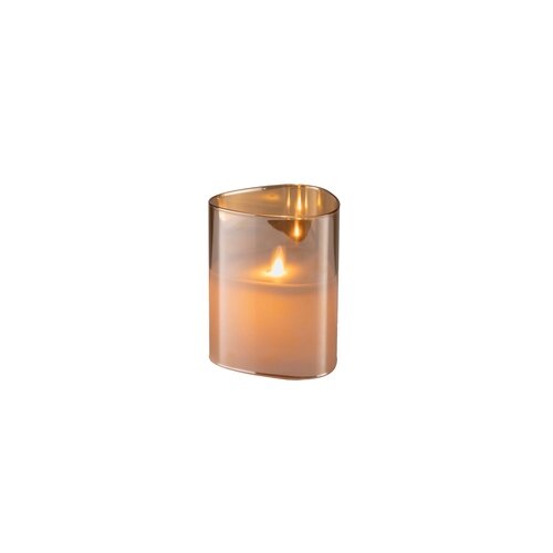 Dekordom Led candle prism - 15cm - gold - n53 Cene