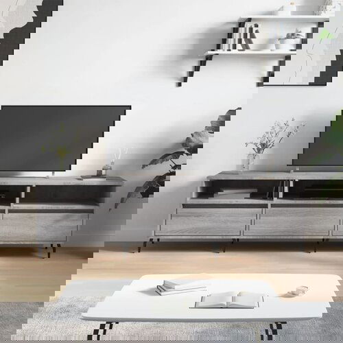 VidaXL TV omarica siva sonoma 150x30x44,5 cm inženirski les Slike