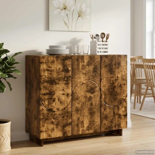  Komoda Dimljeni hrast 85 5 x 31 x 75 cm Konstruirano drvo - Dimljeni hrast Cijene