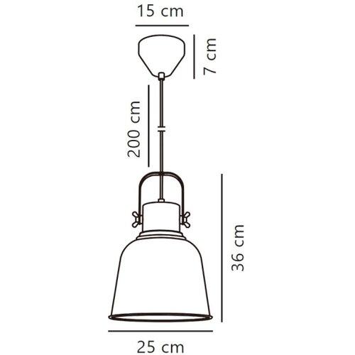 Nordlux visilica na sajli ADRIAN 1xE27/25W/230V prečnika 25 cm, siv Slike