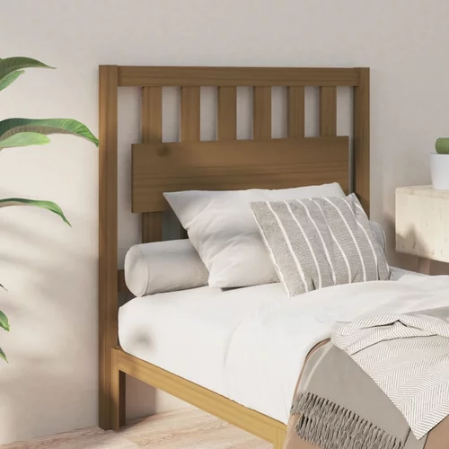  Uzglavlje za krevet boja meda 95,5x4x100 cm od masivne borovine