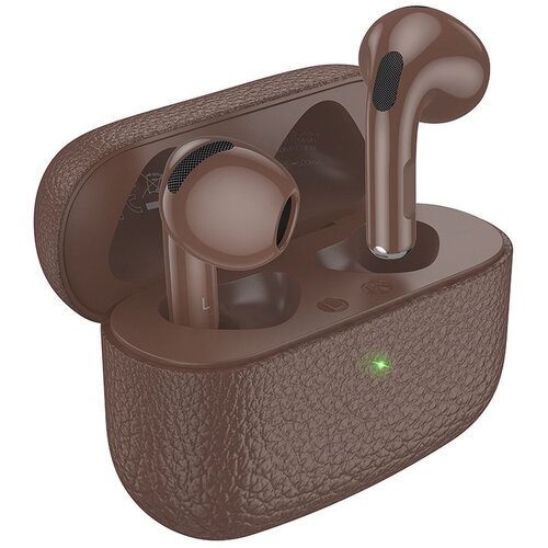 Hoco bežične bluetooth slu&amp;scaron;alice tws EQ15 braon Slike
