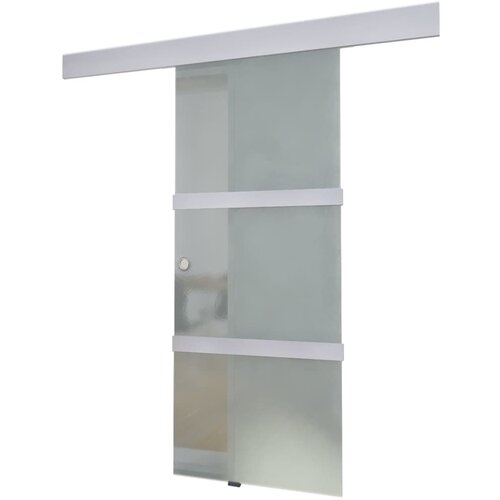 Klizna vrata od stakla i aluminija 178 cm srebrna Slike