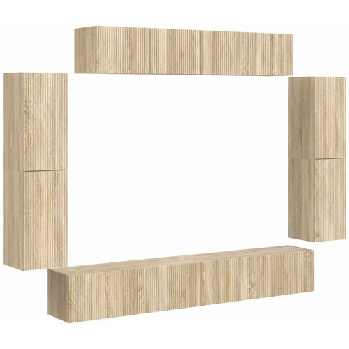vidaXL TV omarica 8 pcs Sonoma hrast, (5000132427) Cene