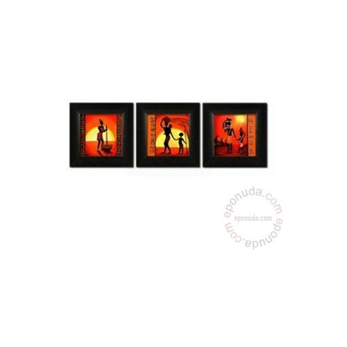Deltalinea slika Luthuli 15x15cm - komplet od 3 slike Slike