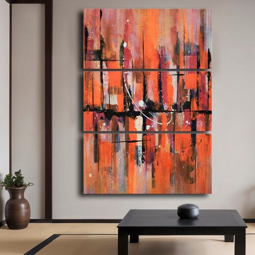 WALLXPERT 3P14869C010 Multicolor Decorative Canvas Painting (3 Pieces) Cene