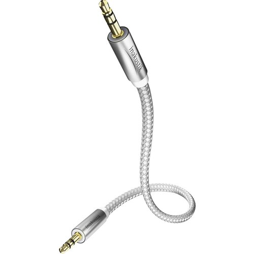 Inakustik 004101015 klinker avdio priključni kabel [1x 3\,5 mm banana mo&amp;scaron;ki konektor - 1x 3\,5 mm banana mo&amp;scaron;ki konektor] 1.50 m bela\, srebrna pozlačeni konektorji, (20431668) Slike