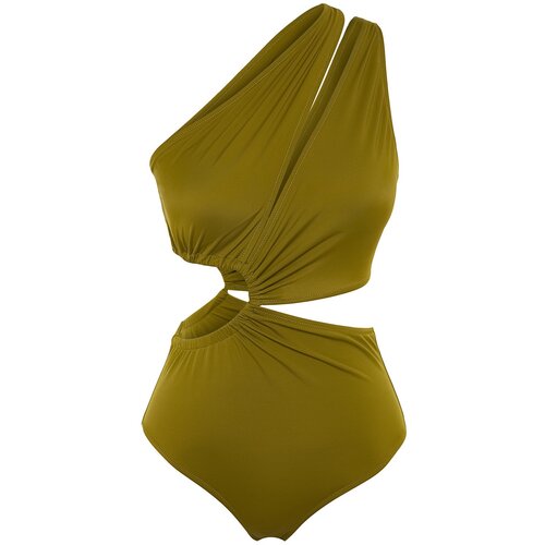 Trendyol swimsuit - khaki - plain Cene
