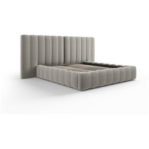 Milo Casa Sivi tapecirani bračni krevet s prostorom za pohranu s podnicom 160x200 cm Gina &amp;ndash; Slike