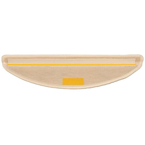  Prostirke za stepenice 15 kom 56x17x3 cm srebrne poluokrugle Slike