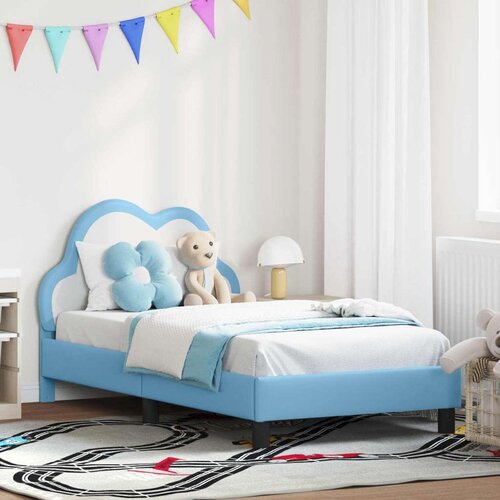  Okvir za krevet s uzglavljem Plava 80 x 160 cm PU Cijene