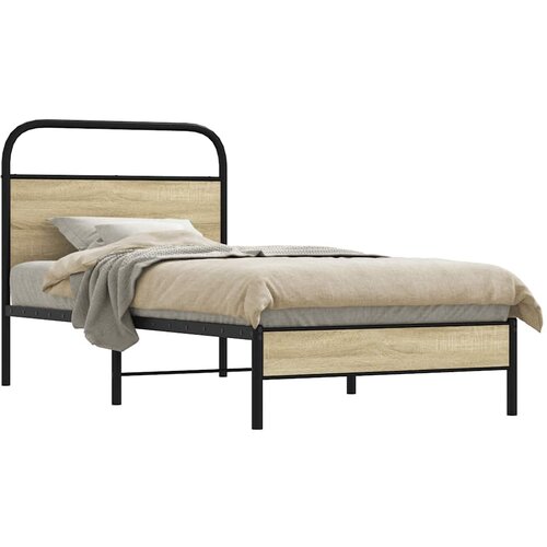 Furnova Posteljni okvir brez vzmetnice 75x190 cm sonoma hrast inž. les, (21938864) Slike