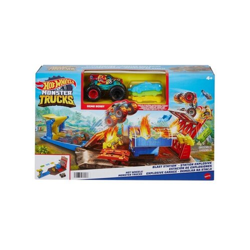 Hot Wheels Monster Trucks Explosive Garage igralni komplet Cene