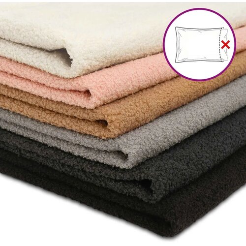  Presvlaka za jastuk 2 pcs HEERLEN Krem 40 x 80 cm Boucl&amp;eacute; - Krem 40 x 80 cm 2 Slike