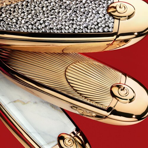 Guerlain Rouge G Double Mirror Jewel Case etui za &amp;scaron;minko z ogledalom Le Strass&amp;eacute; 1 kos Slike