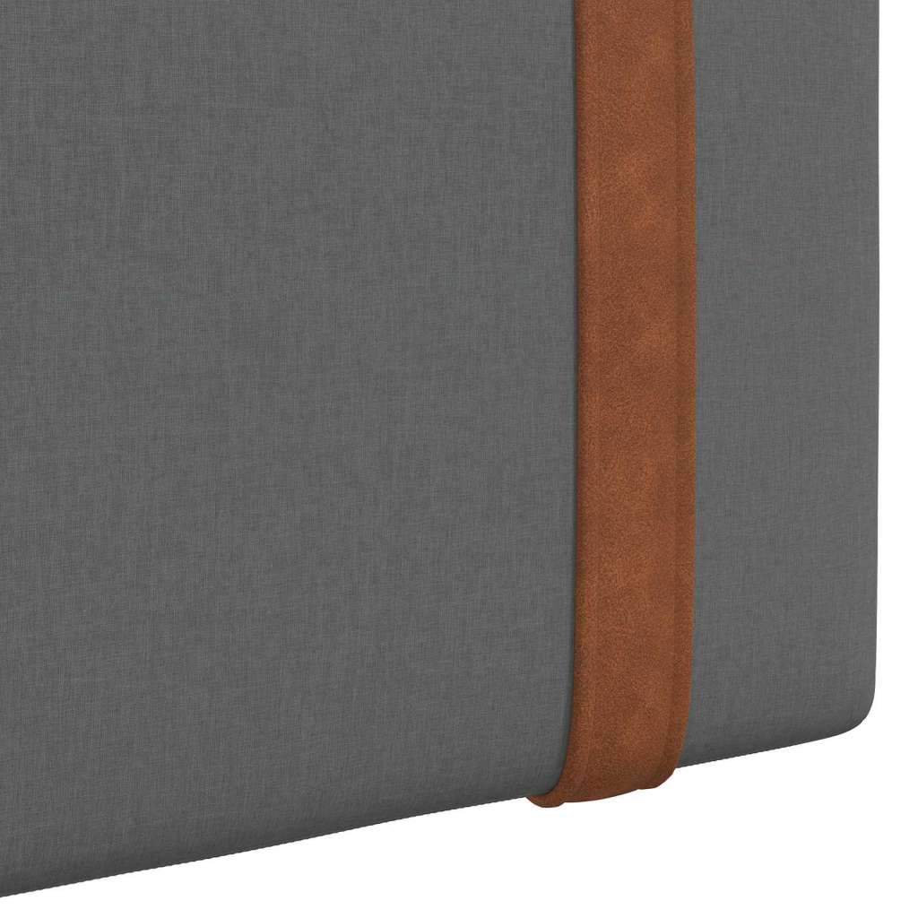  Držeće uzglavlje Zidne Tamno siva 90 x 55 x 5 cm Antikni PU - Tamno siva 80 cm bez LED Slike