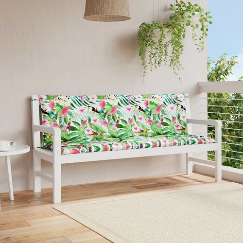  Jastuci za vrtnu klupu 2 kom vi&scaron;ebojni 150x50x7 cm od tkanine Cijene