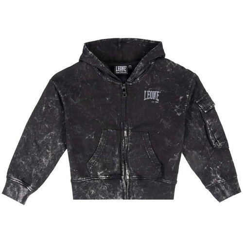 Leone 1947 Flis Girl Hoody Full Zip Gen Z Črna Cene