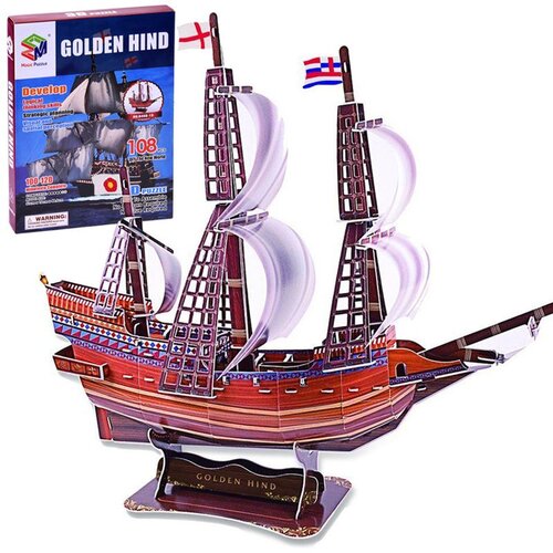  3D slagalica brod Golden Hind brod 108 dijelova prostorna slagalica ZA2600 Cijene