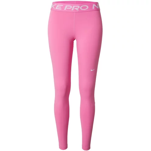 Nike Športne hlače 'Pro 365' roza / bela