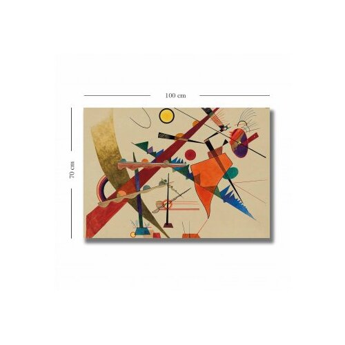 Wallity 70100KANDINSKY003 multicolor decorative canvas painting Cene